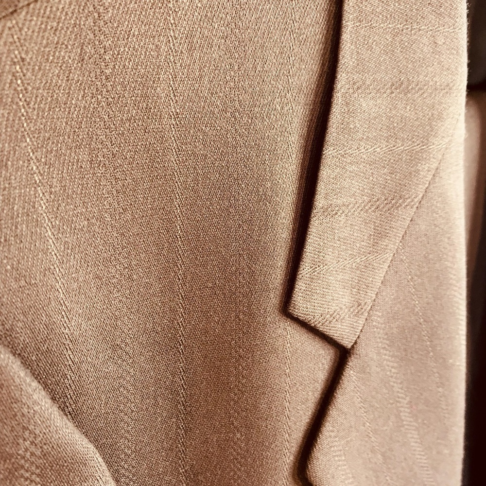 Pierre Cardin 2 Button Suit Jacket and Pants - Grey Pinstripe - Picture 5 of 17